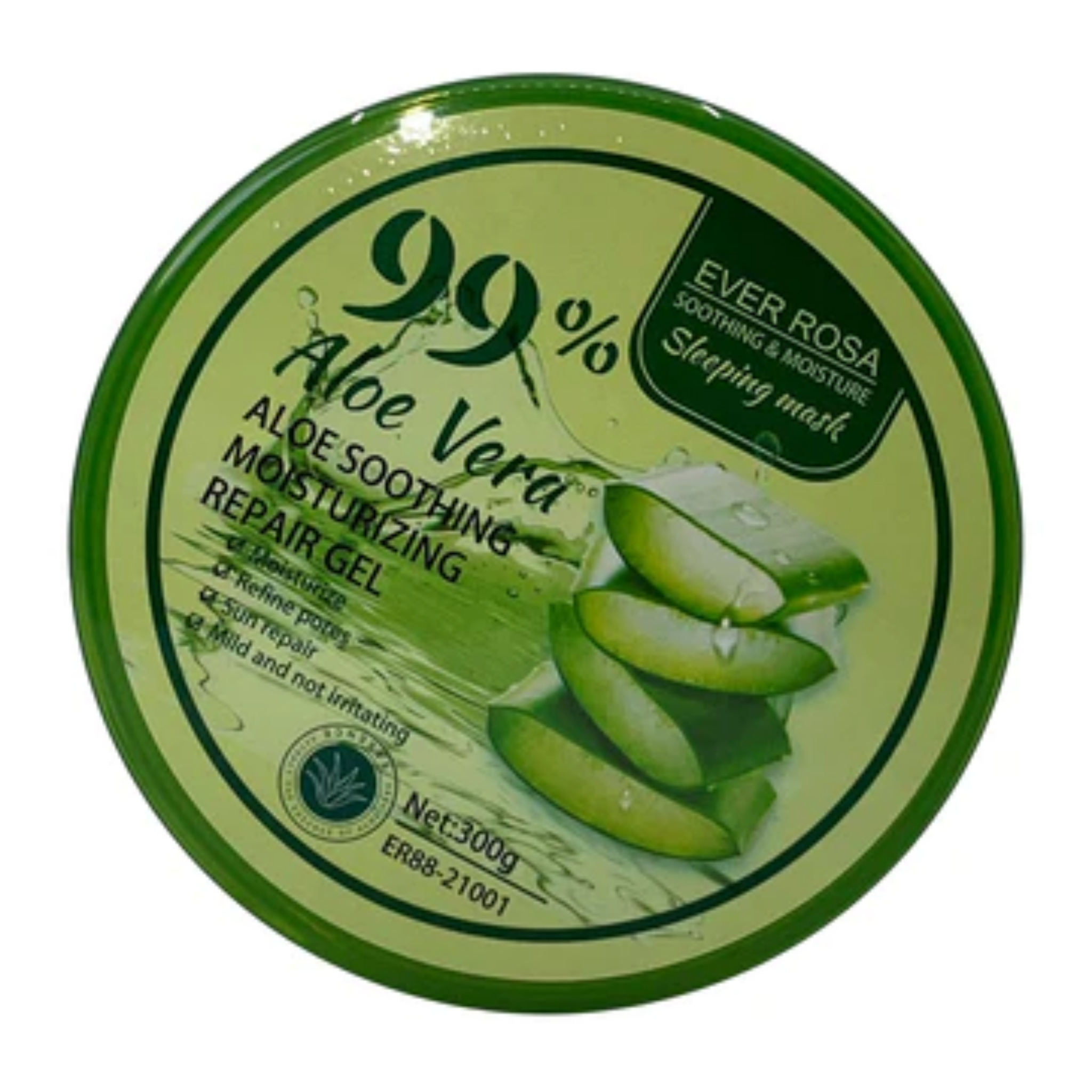 300g bowl of hydrating gel 99% aloe vera over rose خرید ژل آبرسان کاسه ای 99% آلوئه ورا حجم 300