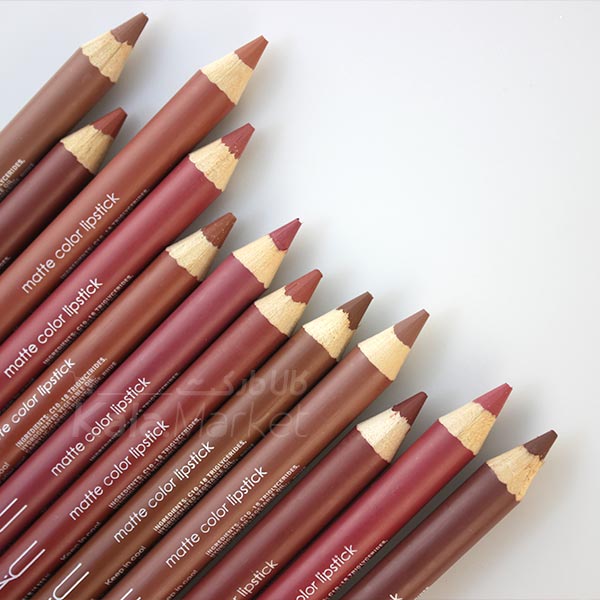 Mac-Matte-Color-Lipstick_04 رژ لب مدادی نایس سری A پک 12 عددی